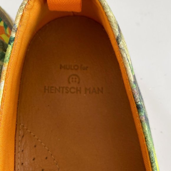 Mulo For Hentsch Man Tropical Printed Canvas Slip On Shoe Size US 7 - Picture 7 of 8